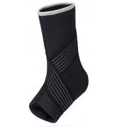 Регулируемый фиксатор голеностопа жесткий, черный, размер L.